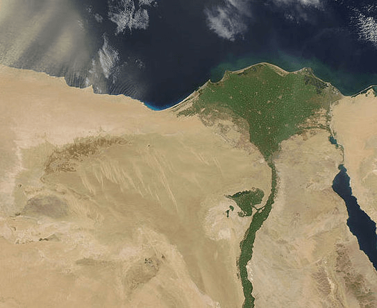 Egypt - Nile River Satellite Photo (NASA)